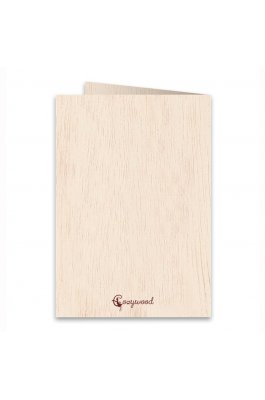 Cozywood Ξύλινη Ευχετήρια Κάρτα: Πουλί με λουλούδι (ATV417) Cozywood Ξύλινη Ευχετήρια Κάρτα: Πουλί με λουλούδι (ATV417)