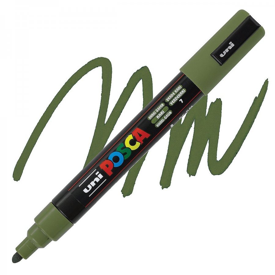 Uni-Ball Posca Ανεξίτηλος Μαρκαδόρος 1.8-2.5mm Χακί (PC5M) Uni-Ball Posca Ανεξίτηλος Μαρκαδόρος 1.8-2.5mm Χακί (PC5M)