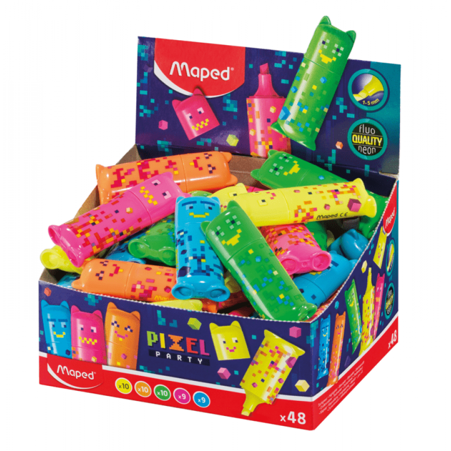 Maped Μαρκαδόρος Υπογράμμισης Pixel Party Πορτοκαλί (743603)