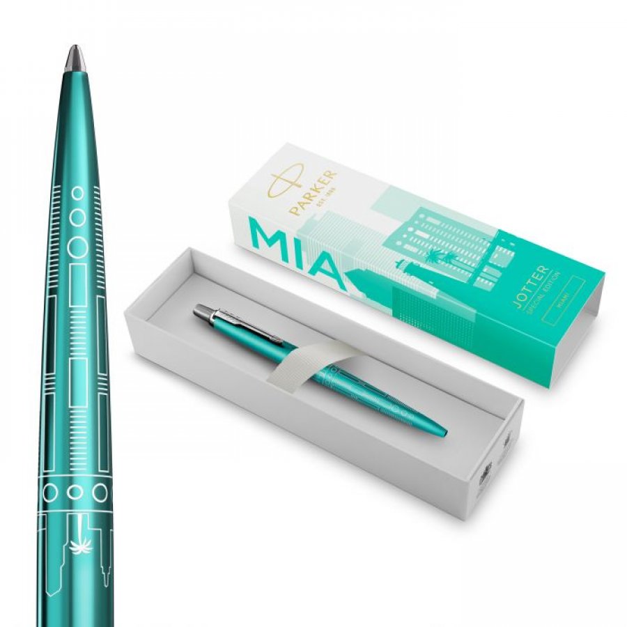 Parker Jotter Special Edition Miami Turqoise Στυλό σε Χάρτινη θήκη Parker Jotter Special Edition Miami Turqoise Στυλό σε Χάρτινη θήκη
