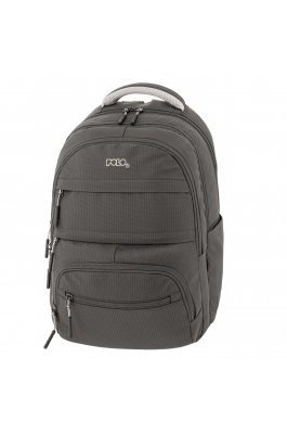 Polo Σακίδιο Multi Pocket Σχολική Τσάντα Πλάτης 23lt. σε Μαύρο (9010642000)