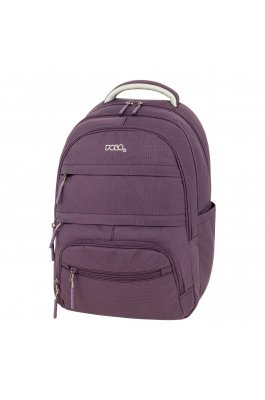 Polo Σακίδιο Multi Pocket Σχολική Τσάντα Πλάτης 23lt. σε Μωβ (9010644700)