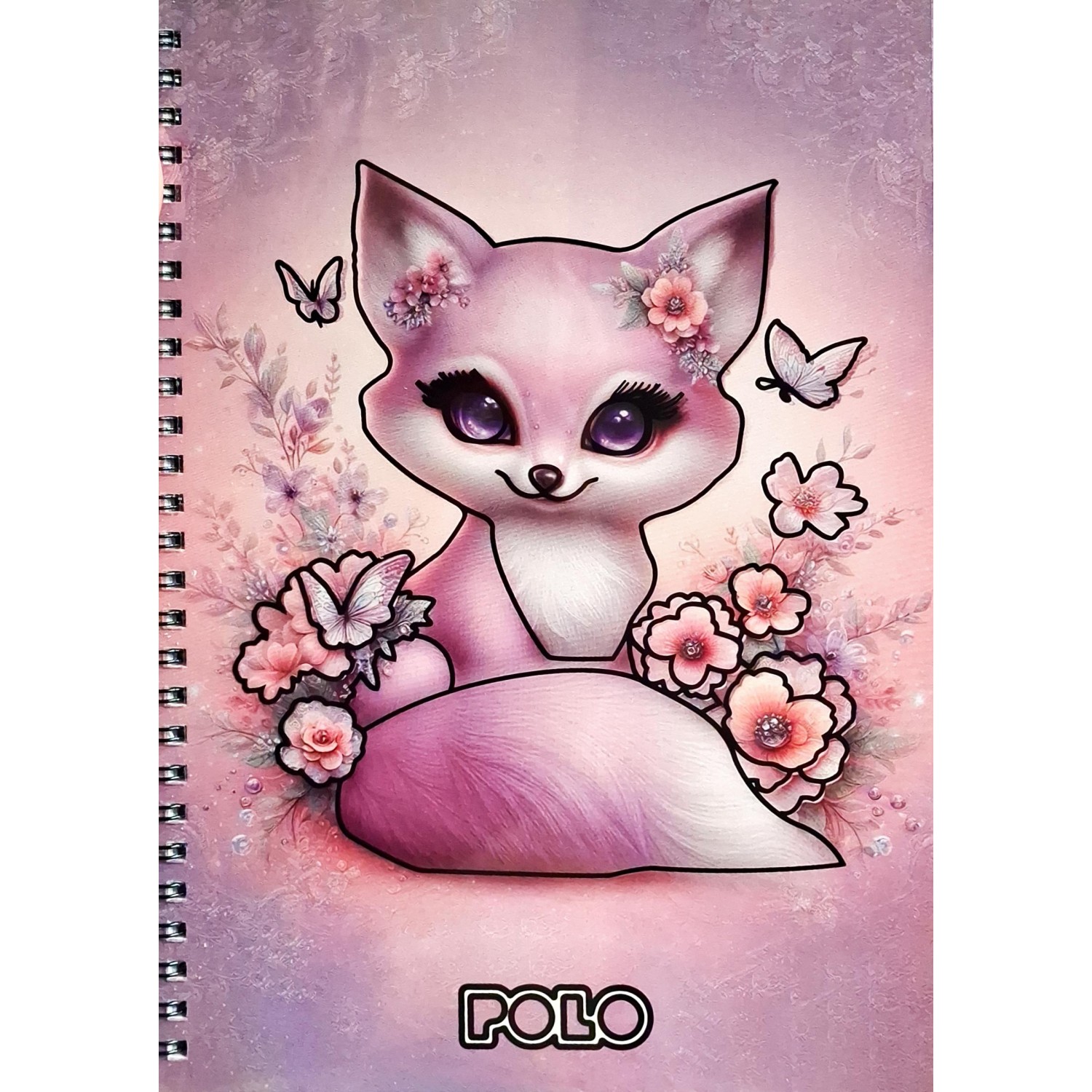 Polo Τετράδιo Σπιράλ Design Cute Fox 17x25 2 Θεμάτων 60 Φύλλων (9190018425)