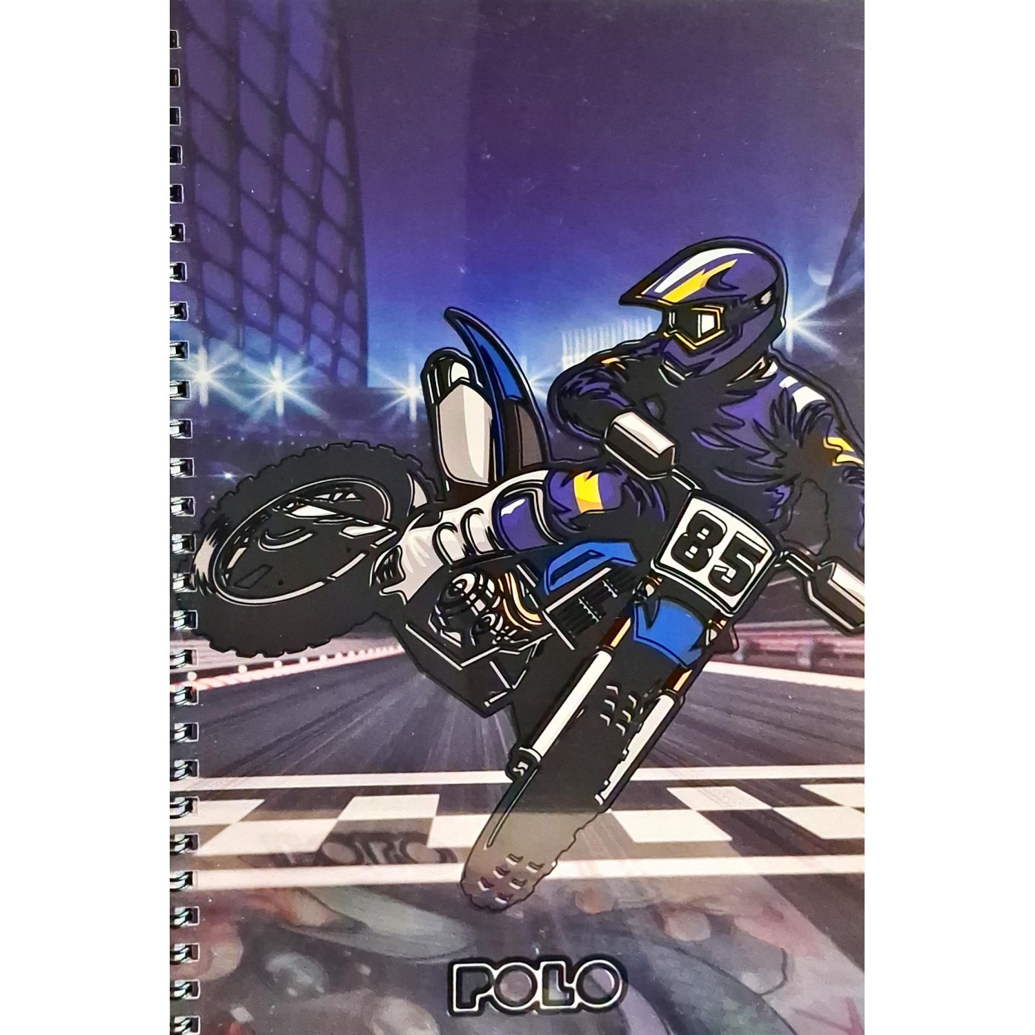 Polo Τετράδιo Σπιράλ Design Motorcycle 17x25 2 Θεμάτων 60 Φύλλων (9190018422)