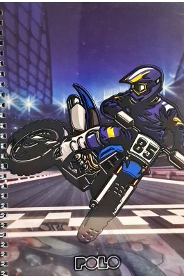 Polo Τετράδιo Σπιράλ Design Motorcycle 17x25 2 Θεμάτων 60 Φύλλων (9190018422)