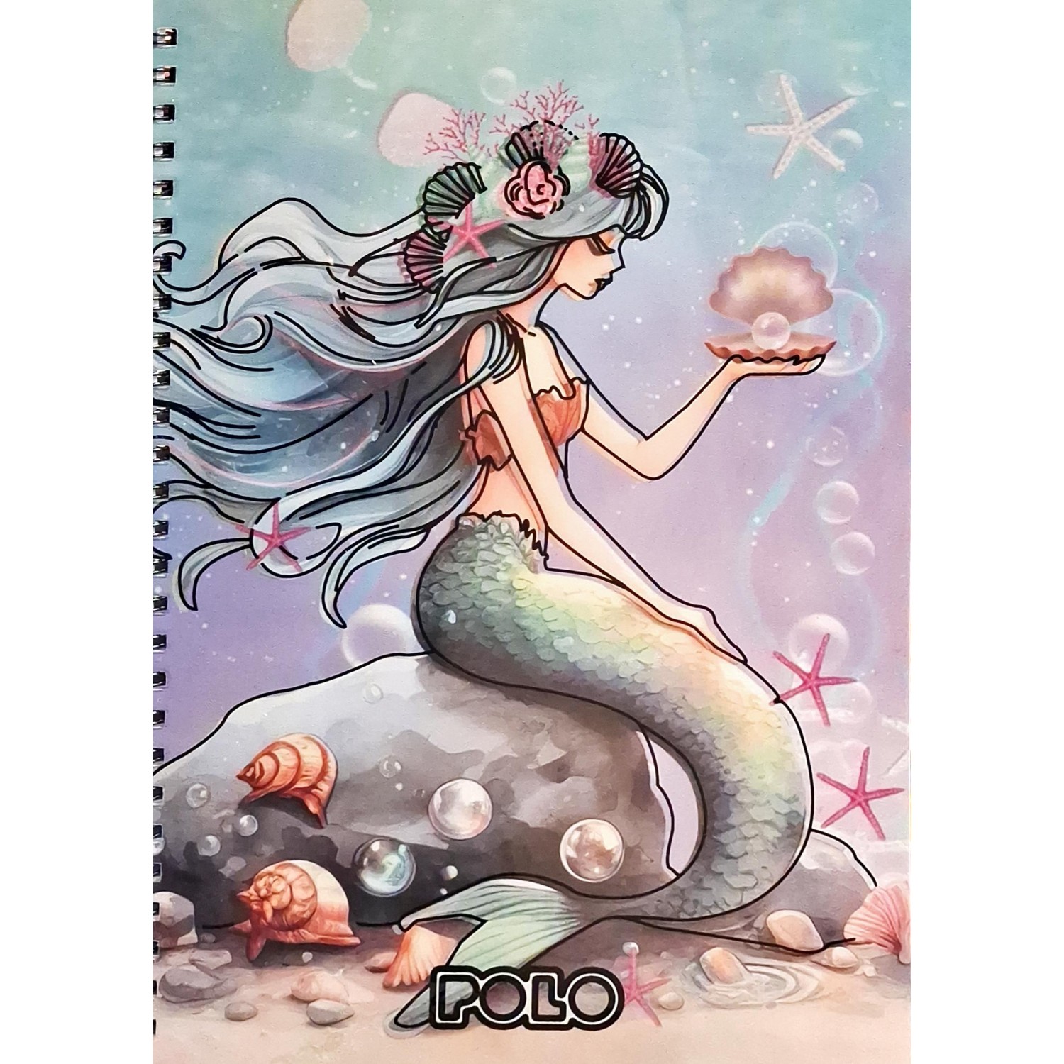 Polo Τετράδιo Σπιράλ Design Mermaid 17x25 2 Θεμάτων 60 Φύλλων (9190018426)