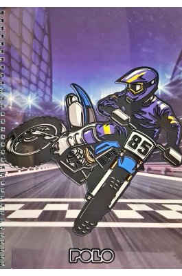 Polo Τετράδιo Σπιράλ Motorcycle A4 2 Θεμάτων 60 Φύλλων (9190038422) Polo Τετράδιo Σπιράλ Motorcycle A4 2 Θεμάτων 60 Φύλλων (9190038422)