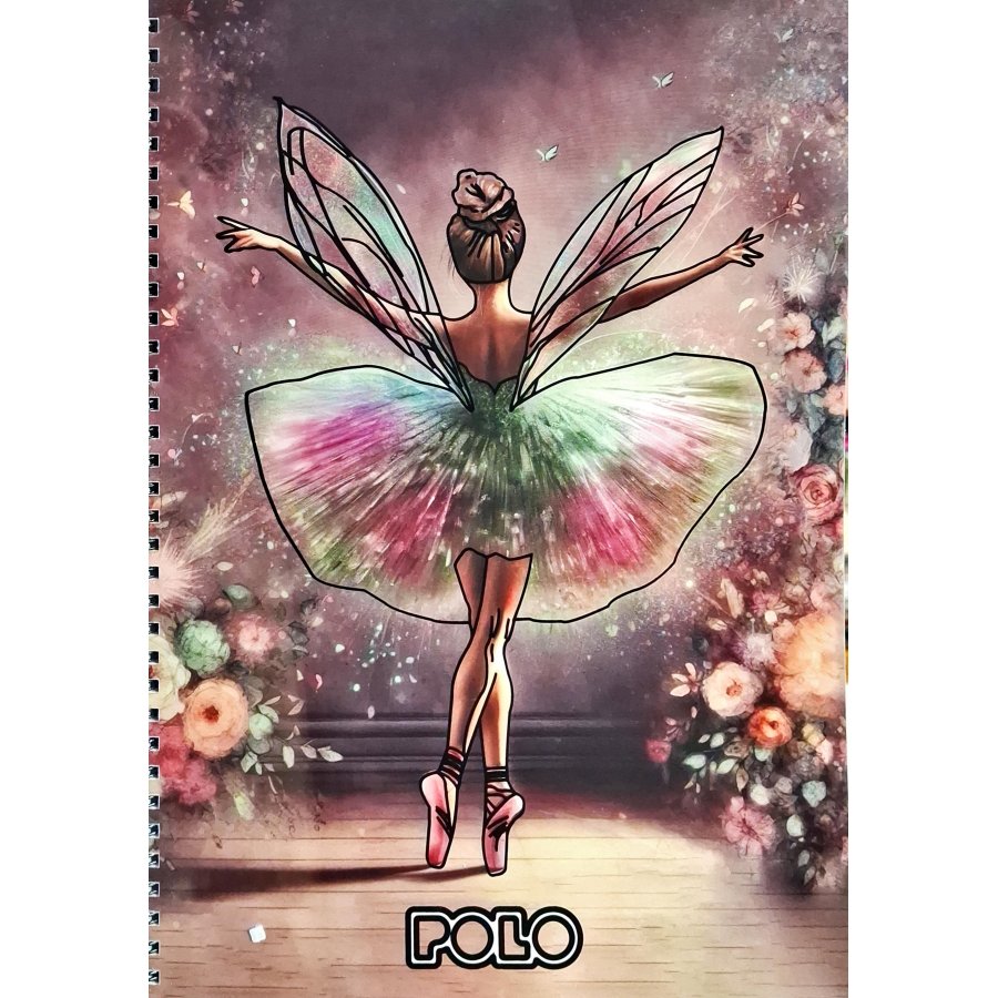 Polo Τετράδιo Σπιράλ Fairy A4 2 Θεμάτων 60 Φύλλων (9190038434) Polo Τετράδιo Σπιράλ Fairy A4 2 Θεμάτων 60 Φύλλων (9190038434)