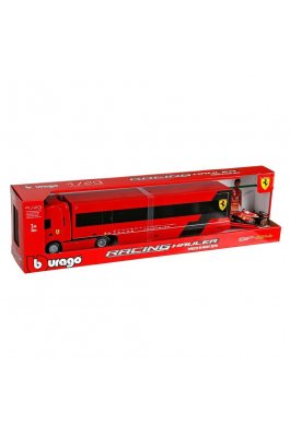Bburago F1 Racing Hauler Ferrari Κόκκινο 1/43 (36867)
