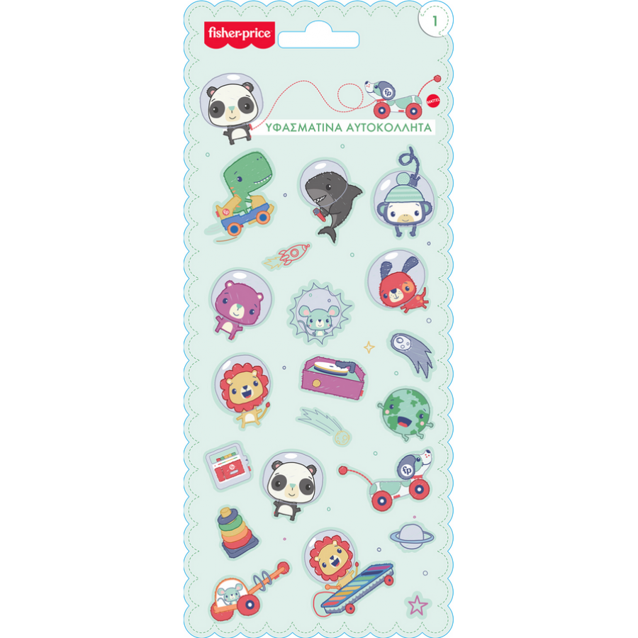 Fisher Price Αυτοκόλλητα Υφασμάτινα Διάστημα (HPSTY0004) Fisher Price Αυτοκόλλητα Υφασμάτινα Διάστημα (HPSTY0004)