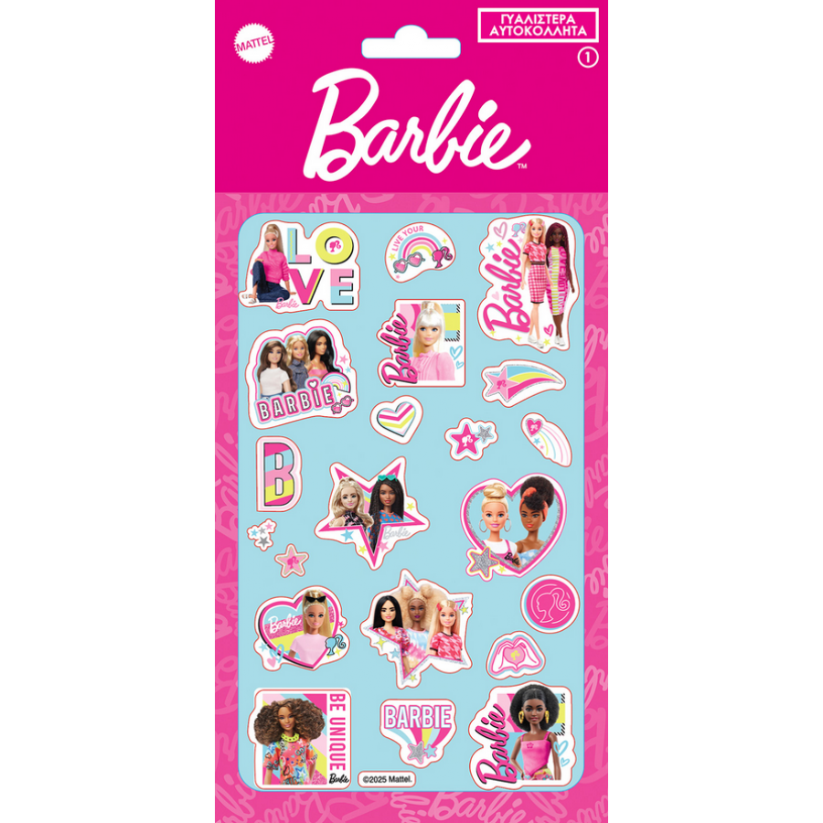 Barbie Γυαλιστερά Αυτοκόλλητα 1 (HPSTG0007) Barbie Γυαλιστερά Αυτοκόλλητα 1 (HPSTG0007)
