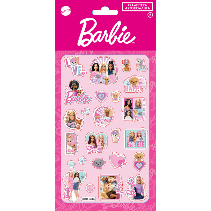 Barbie Γυαλιστερά Αυτοκόλλητα 2 (HPSTG0008) Barbie Γυαλιστερά Αυτοκόλλητα 2 (HPSTG0008)