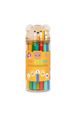 Legami Σετ Ξυλομπογιές Teddy Friends με Ξύστρα 24τμχ (TDP0001)