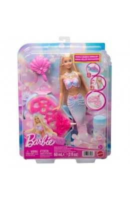 Mattel Barbie Κούκλα Γοργόνα με Φούσκες (JLW56)