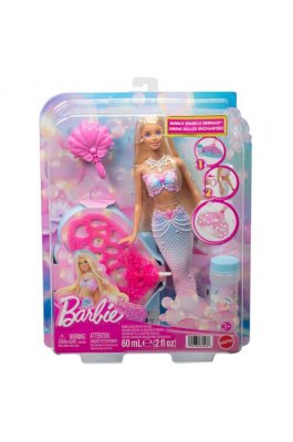Mattel Barbie Κούκλα Γοργόνα με Φούσκες (JLW56)