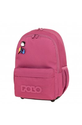 Polo Pins Σχολική Τσάντα Πλάτης σε Φούξια (9010594300) Polo Pins Σχολική Τσάντα Πλάτης σε Φούξια (9010594300)