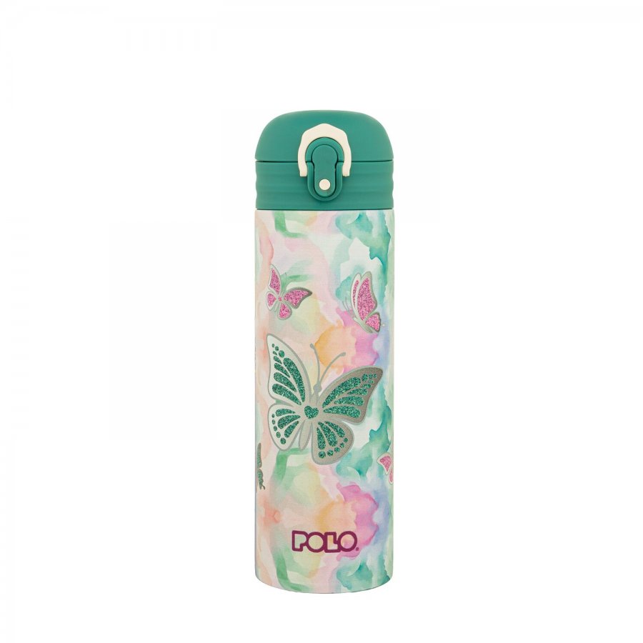 Polo Θερμός Stainless Steel Junior II Butterflies με Καλαμάκι 0,50lt (9490338419) Polo Θερμός Stainless Steel Junior II Butterflies με Καλαμάκι 0,50lt (9490338419)