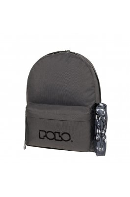 Polo Σακίδιο Original Double Scarf Σχολική Τσάντα Πλάτης 27lt. σε Γκρι (9012352620) Polo Σακίδιο Original Double Scarf Σχολική Τσάντα Πλάτης 27lt. σε Γκρι (9012352620)