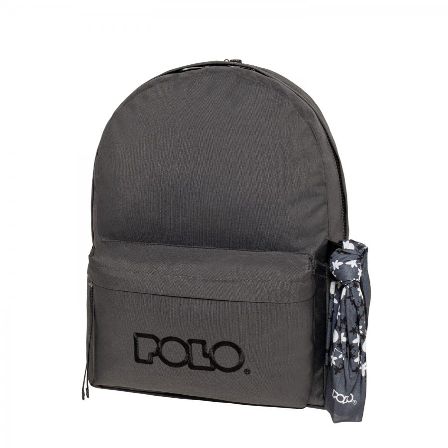Polo Σακίδιο Original Double Scarf Σχολική Τσάντα Πλάτης 27lt. σε Γκρι (9012352620) Polo Σακίδιο Original Double Scarf Σχολική Τσάντα Πλάτης 27lt. σε Γκρι (9012352620)