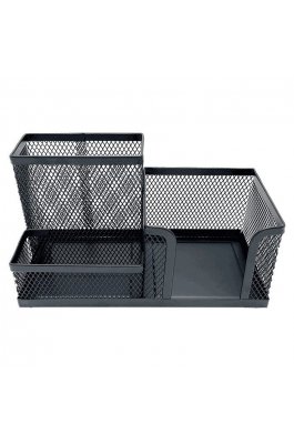 Metron Σετ Γραφείου Μεταλλικό 3 Θέσεων 18.6x9.5x10.2cm Μαύρο (471093049)