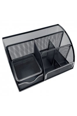 Metron Σετ Γραφείου Μεταλλικό 7 Θέσεων 22x14x12.5cm Μαύρο (471093094)