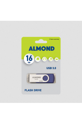 Almond Twister 16GB USB 2.0 Stick Μπλε (43USB094114)
