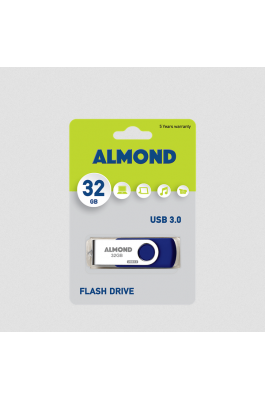 Almond Twister 32GB USB 3.0 Stick Μπλε (43USB094121)