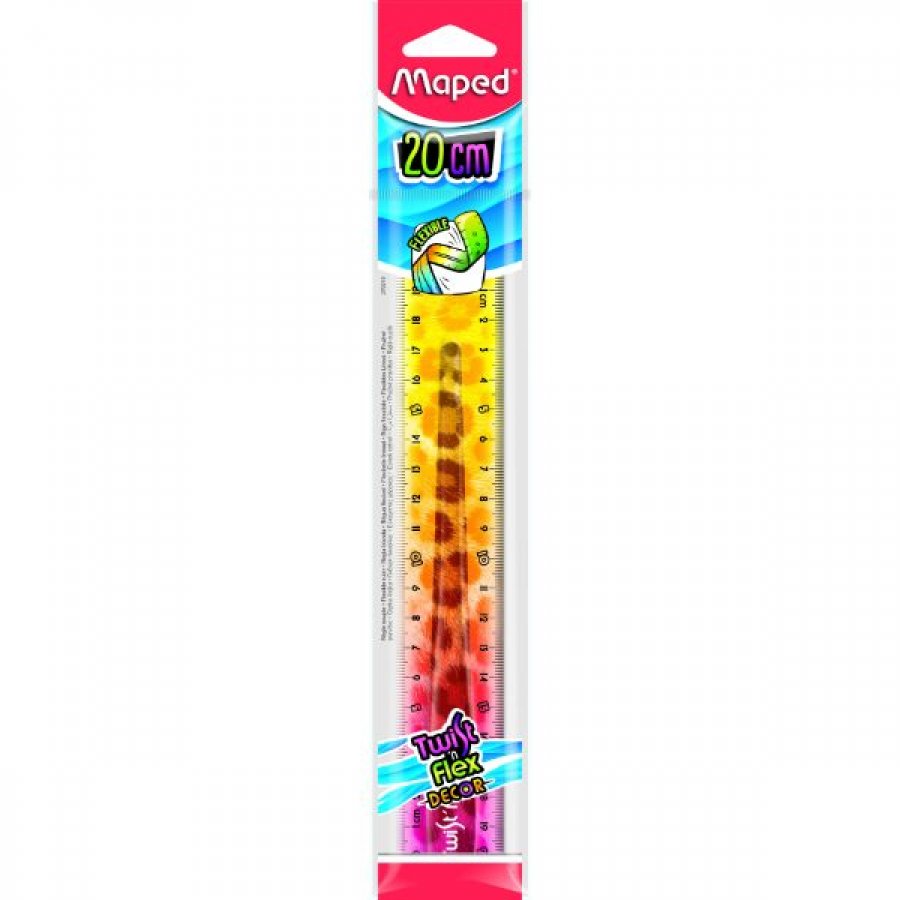 Maped Χάρακας Πλαστικός Twist n Flex Decor Animals 20cm Maped Χάρακας Πλαστικός Twist n Flex Decor Animals 20cm