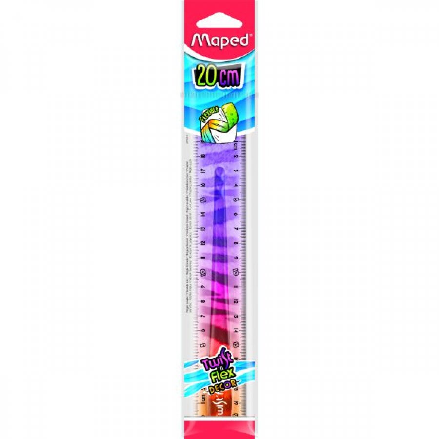 Maped Χάρακας Πλαστικός Twist n Flex Decor Animals 20cm Maped Χάρακας Πλαστικός Twist n Flex Decor Animals 20cm