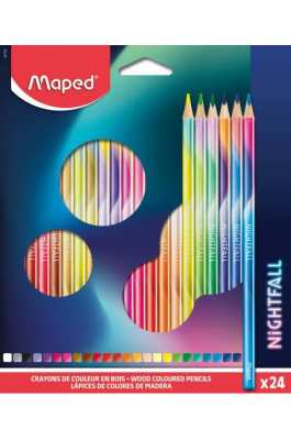 Maped Nightfall  Ξυλομπογιές 24 τμχ (831702)