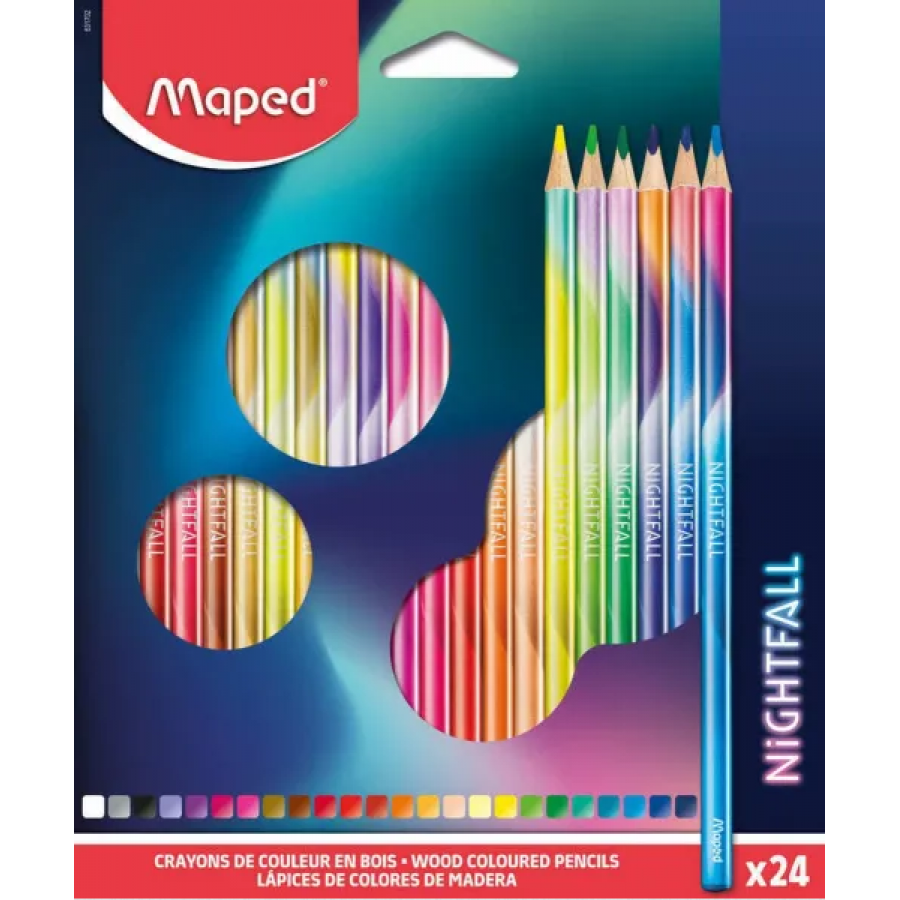 Maped Nightfall Ξυλομπογιές 24 τμχ (831702) Maped Nightfall Ξυλομπογιές 24 τμχ (831702)