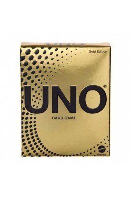 Mattel Uno Gold Premium Κάρτες Επιτραπέζιο Παιχνίδι (JHB35)