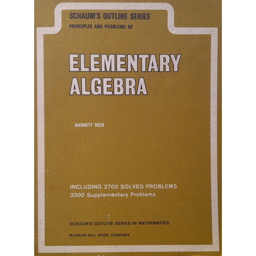 Elementary algebra Elementary algebra