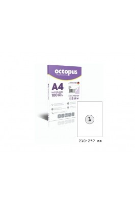 Octopus Professional 100 Αυτοκόλλητες Ετικέτες Εκτυπωτών Α4 1/Φ Ορθογώνιες 21x29,7mm (UNL0228) Octopus Professional 100 Αυτοκόλλητες Ετικέτες Εκτυπωτών Α4 1/Φ Ορθογώνιες 21x29,7mm (UNL0228)