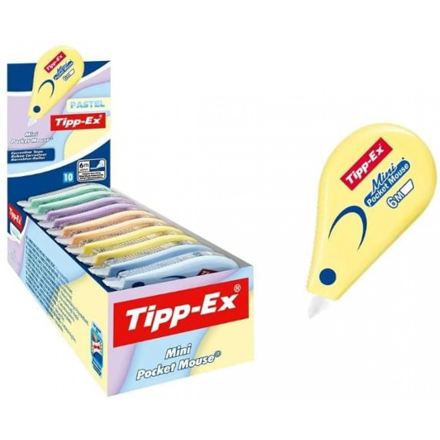 Tipp-ex Mini Pocket Mouse Tape 6m Διορθωτική Ταινία Pastel Tipp-ex Mini Pocket Mouse Tape 6m Διορθωτική Ταινία Pastel