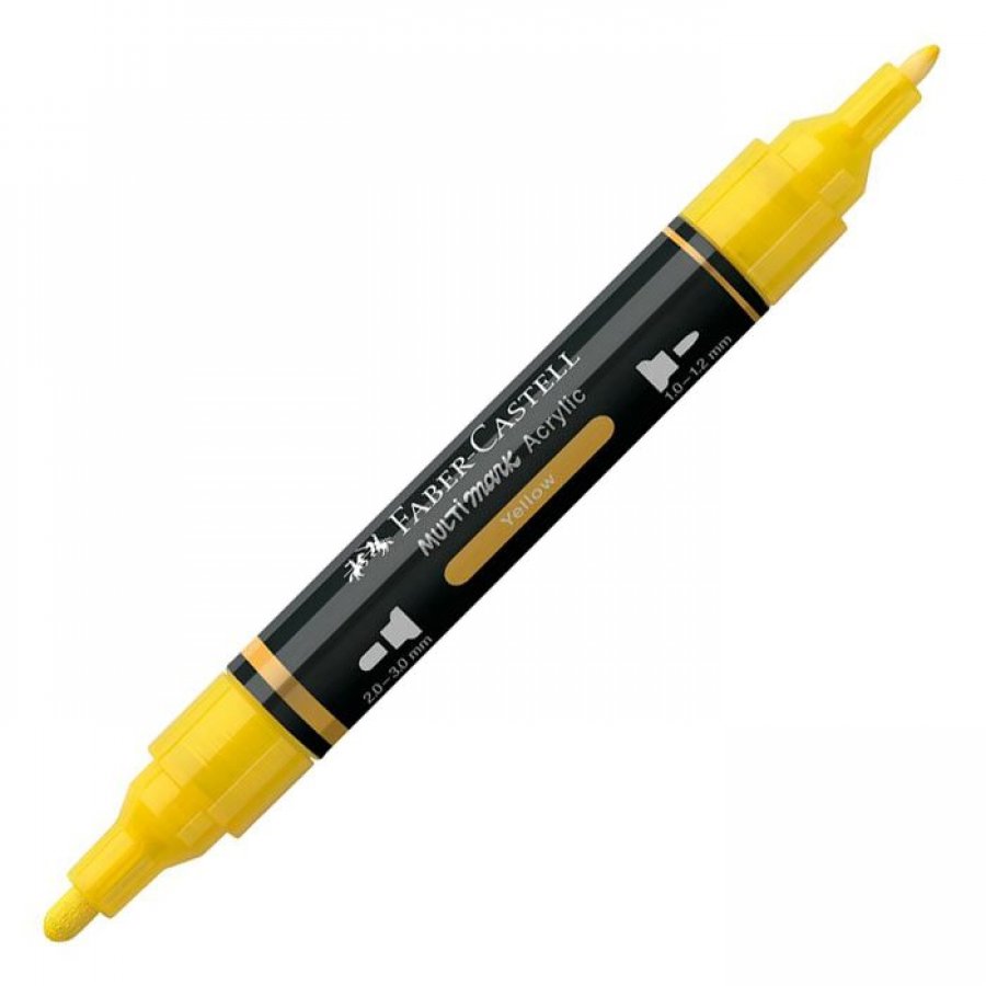 Faber-Castell Διπλός Μαρκαδόρος Multimark Acrylic Yellow Faber-Castell Διπλός Μαρκαδόρος Multimark Acrylic Yellow