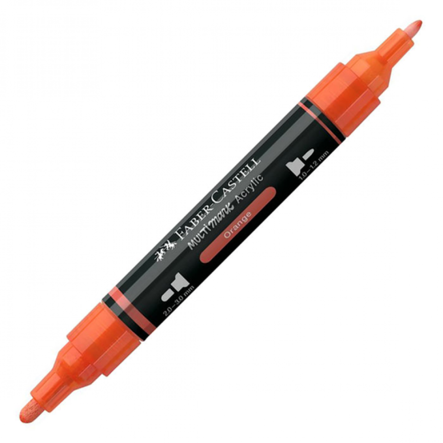 Faber-Castell Διπλός Μαρκαδόρος Multimark Acrylic Orange Faber-Castell Διπλός Μαρκαδόρος Multimark Acrylic Orange