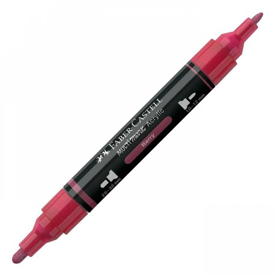 Faber-Castell Διπλός Μαρκαδόρος Multimark Acrylic Berry Faber-Castell Διπλός Μαρκαδόρος Multimark Acrylic Berry