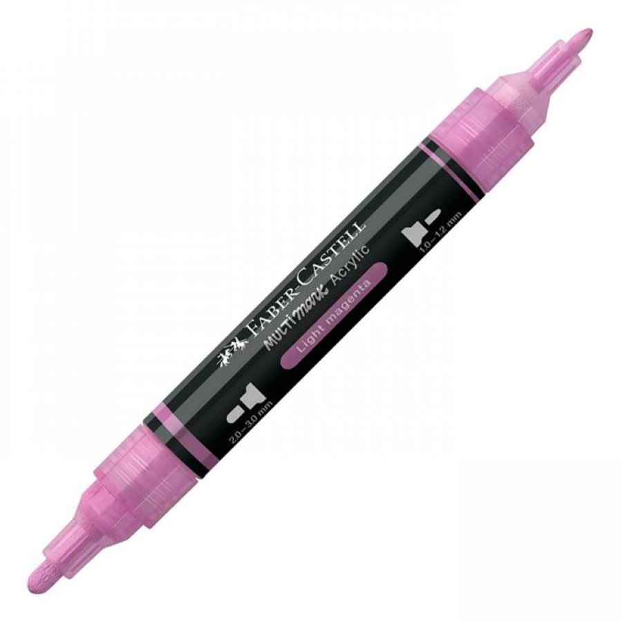 Faber-Castell Διπλός Μαρκαδόρος Multimark Acrylic Light Magenta Faber-Castell Διπλός Μαρκαδόρος Multimark Acrylic Light Magenta