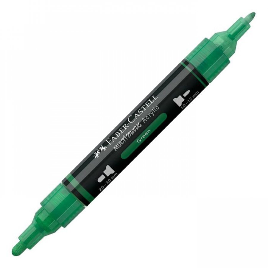 Faber-Castell Διπλός Μαρκαδόρος Multimark Acrylic Green Faber-Castell Διπλός Μαρκαδόρος Multimark Acrylic Green