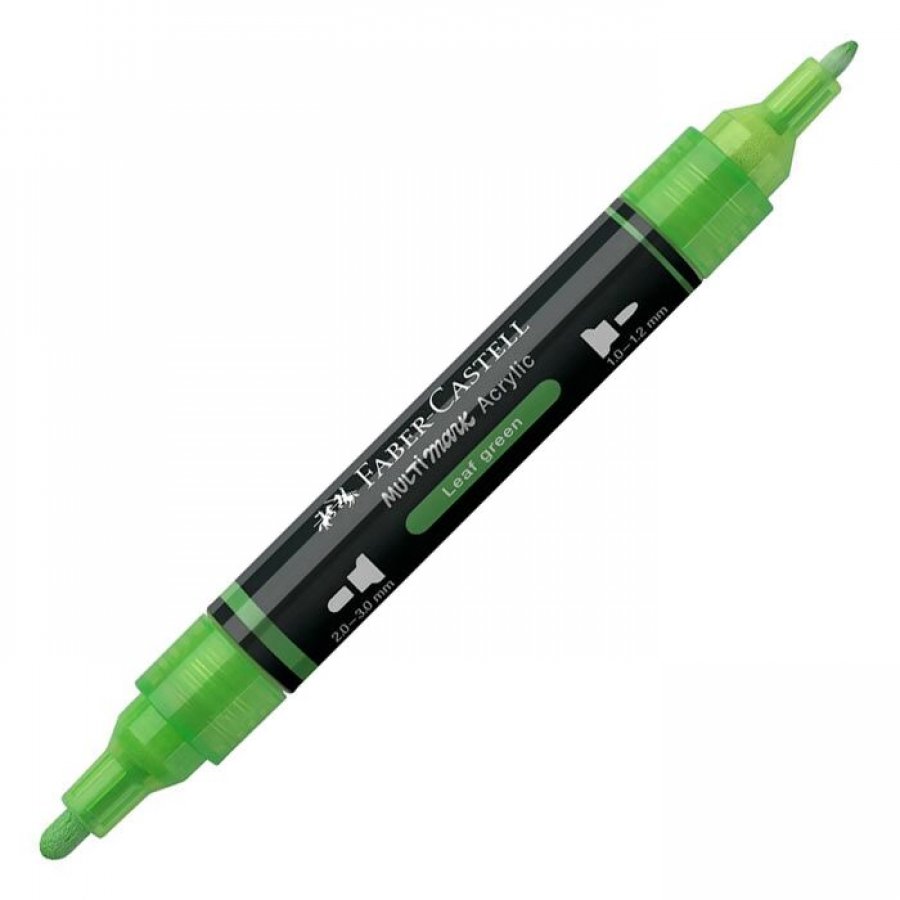 Faber-Castell Διπλός Μαρκαδόρος Multimark Acrylic Leaf Green Faber-Castell Διπλός Μαρκαδόρος Multimark Acrylic Leaf Green