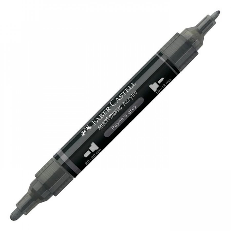 Faber-Castell Διπλός Μαρκαδόρος Multimark Acrylic Payne's Grey Faber-Castell Διπλός Μαρκαδόρος Multimark Acrylic Payne's Grey