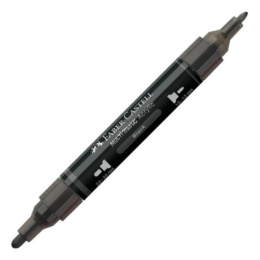 Faber-Castell Διπλός Μαρκαδόρος Multimark Acrylic Black Faber-Castell Διπλός Μαρκαδόρος Multimark Acrylic Black