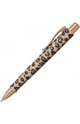 Faber-Castell Στυλό Poly Ballpoint XB Leopard Edition Natural Instinct με Μπλε Μελάνι (241182)