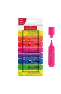 Faber-Castell Σετ 8 Υπογραμμιστών Fluo (254648)