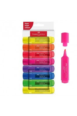 Faber-Castell Σετ 8 Υπογραμμιστών Fluo (254648)