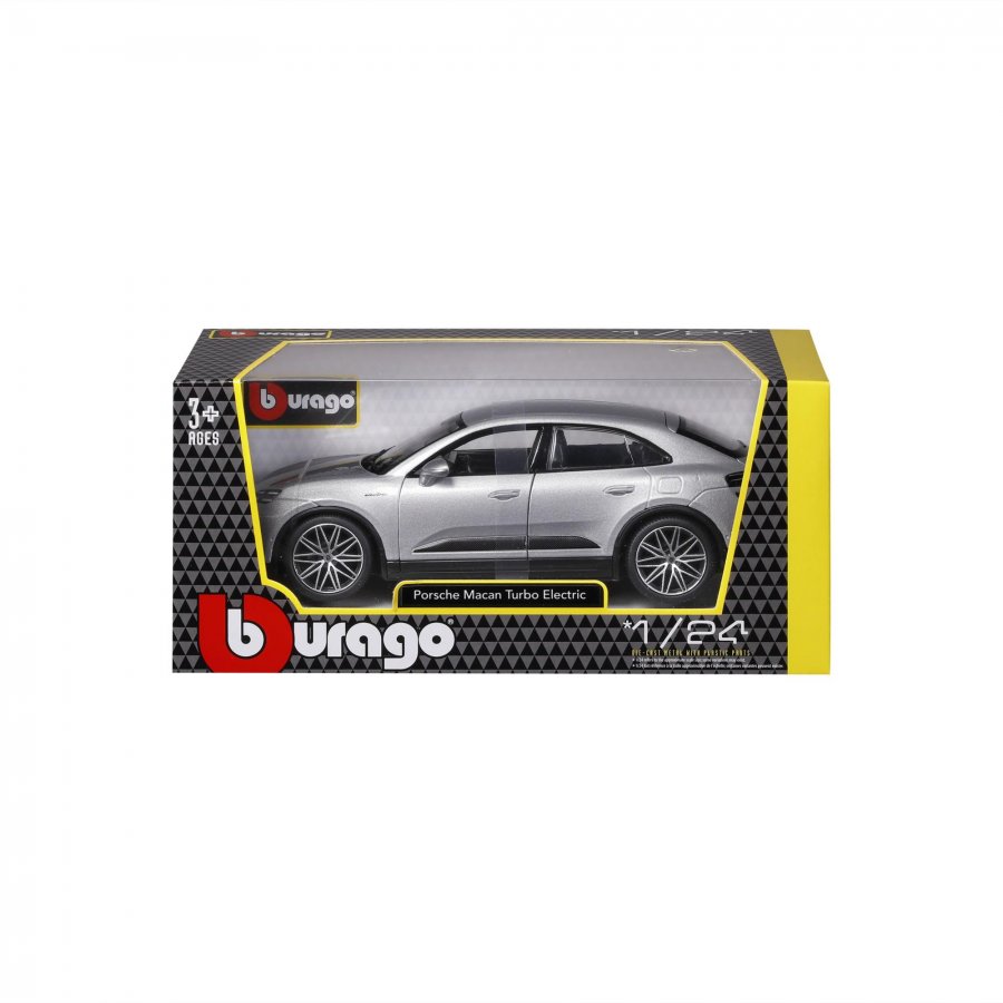 Bburago Porsche Macan Turbo Electric Γκρι 1/24 (21114) Bburago Porsche Macan Turbo Electric Γκρι 1/24 (21114)