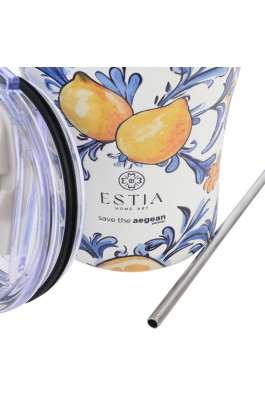 Estia Θερμός Coffee Mug Save The Aegean 350ml Amalfi Coast  (0131756)