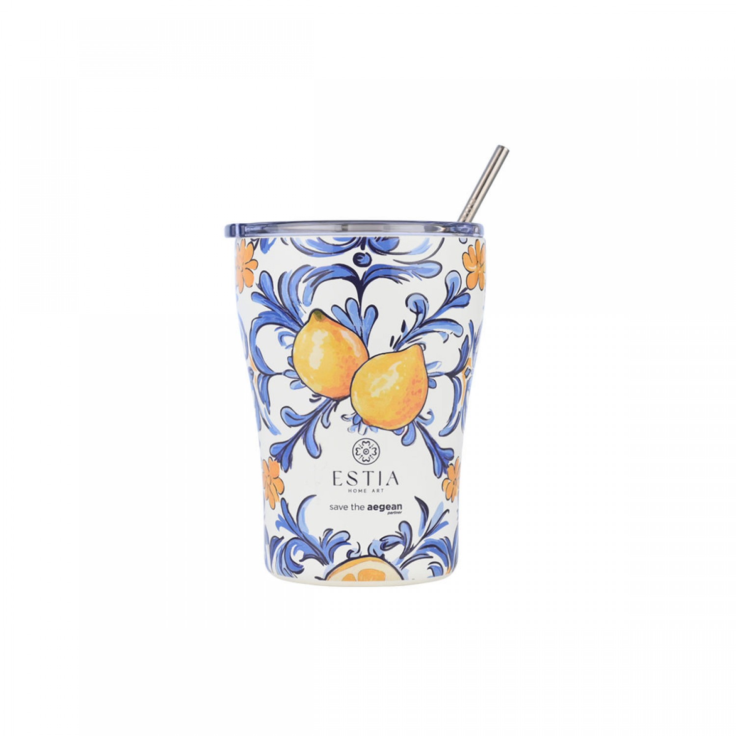 Estia Θερμός Coffee Mug Save The Aegean 350ml Amalfi Coast  (0131756)
