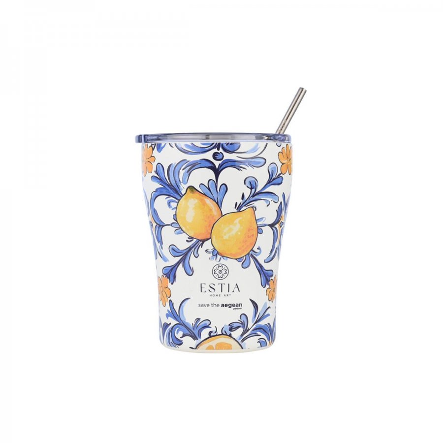 Estia Θερμός Coffee Mug Save The Aegean 350ml Amalfi Coast (0131756) Estia Θερμός Coffee Mug Save The Aegean 350ml Amalfi Coast (0131756)